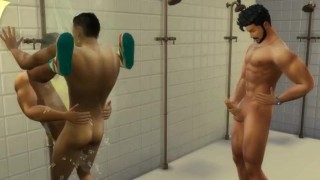 GAY SAUNA - SEX PARTY - ORGY Sims 4