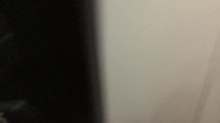 Risky naked play. No cum,elevator and corridor