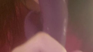 Getting My Virbrator Wet Before I Masturbate