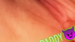 Rubbing my pretty tight pink pussy