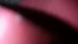 Horny petite ebony plays with wet little pussy, masturbate creampie