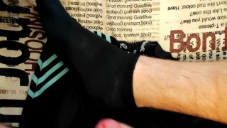 Making a boys smell | Cum on Nike socks