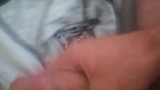 Cumming on str8 friends briefs