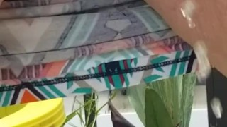 Pissing in public couldn't hold it
