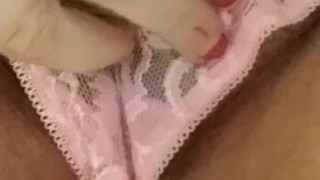I Piss My Panties in a Public Bathroom and Leave wet Panties Behind