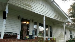 Feeding the birds (Naked!)