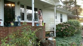 Feeding the birds (Naked!)