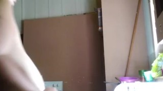 Dirty girl does dirty dishes