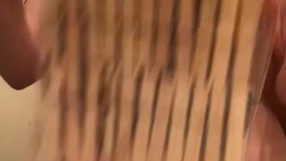 Stripping and teasing myself