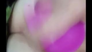Fucking myself with multiple toys with DP and loud screaming and cumming