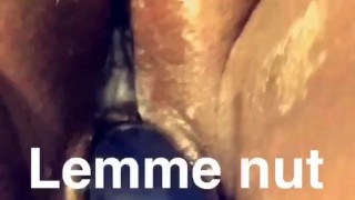Fucking my self with 10inch dildo