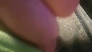 Chubby daddy playing with his cock