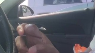 Beating My BBC in public parking lot in Chicago on break Almost got caught