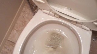 amateur GUY PISSING in the toilet man pee