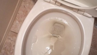 amateur GUY PISSING in the toilet man pee