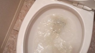 amateur GUY PISSING in the toilet man pee