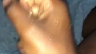 Horny Black Guy Can’t Stop Cummin