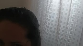 Playing in the shower