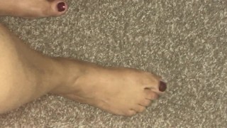 Footsies Dragging Across the Floor./......ASMR