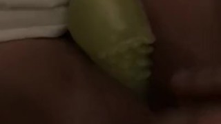 Cumming on my Glow-in-the-dark dick