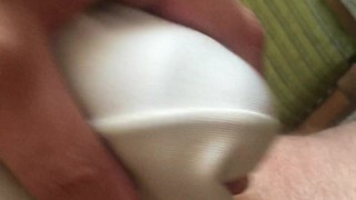 Showing Opium Underwear and teasing dick