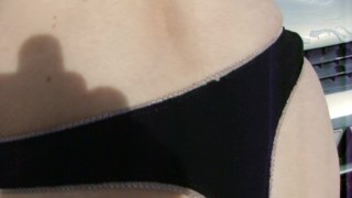 SEXY!!! Washing Car In A Black Thong And Blue Sports Bra...Look At My Body!