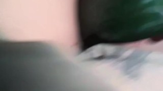 A tasty cucumber in my tight ass !!