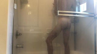 piss and cum in shower