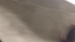 Nutting in my friends bathroom?