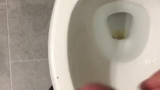 Nutting in my friends bathroom?