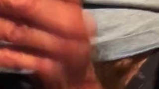 Jerking off a good hard on