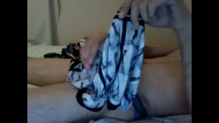Jacking off in my underwear