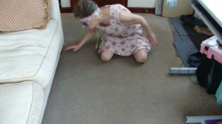 Sexy Catwalk With Dress & Eye Mask....Sexy Just For You! Look At My Legs!