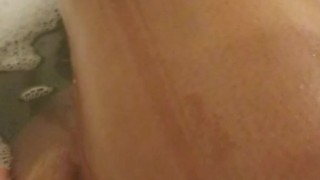 Oily body pussy playing