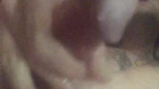 Jacking off hard, and I cum harder, my cock was sore for the next few days