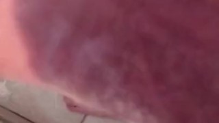 New toy in the shower with creampie finish