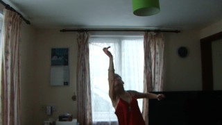 Sexy Dance With Incense...Watch Me Playing With It...Red Lingerie...