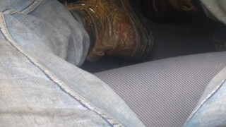 Playing with my self , just off work