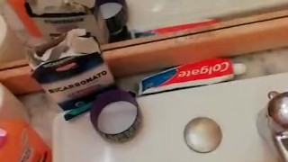 Masturbating on bathroom - (Free Xanax)