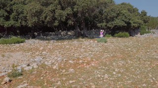 Outdoor Yoga Creampie Riding Exercise | Curvy Ginger Big Boobs Pale Redhead
