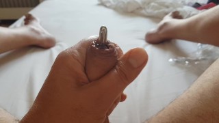 Sissy clit deep sounding no erection