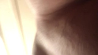 grounds eye view of pussy licking and hard thrust cream pie fucking