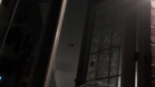 Cuckold ordered to piss outside all over himself and into his own mouth