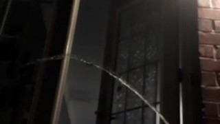Cuckold ordered to piss outside all over himself and into his own mouth