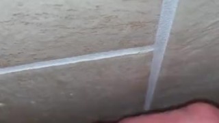 Dirty Young Male Jacks Off in Shower