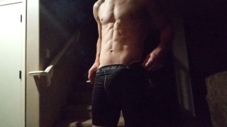 Cock flop in spandex