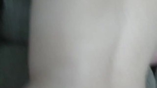 Quickie with teen girlfriend on couch