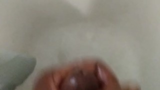 Jacking off in the shower