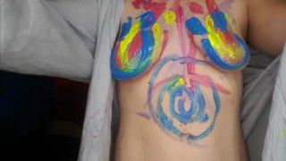 Painting Happy Faces on My Tits
