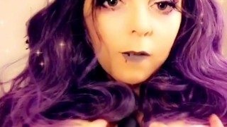 Horny Slut Plays With Tits on Snapchat
